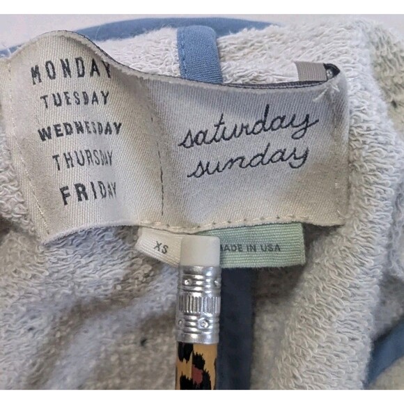 Anthropologie Saturday Sunday Jacket SZ XS Gray Casual Button Cardigan Jacket - Picture 4 of 9